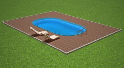 Oválný bazén 5x3m