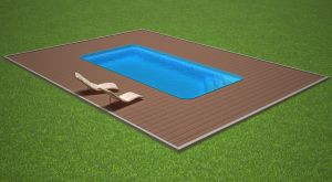 Obdélníkový bazén 8x3m